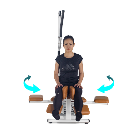 ＜img src="https://bodychargerfitness.com/wp-content/uploads/2020/06/EST-4000-Opration-Step1_1.png" alt="Stretch trainer, designed for relieve tight lower body muscle, Adductor muscle, Pectineus muscle, Gracilis muscle, improve your posture, prevent injury during and after the exercise."＞