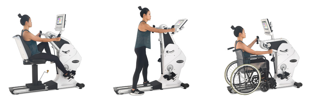 ＜img src="https://bodychargerfitness.com/wp-content/uploads/2021/06/Product-GB7009-Feature-V1-1.jpg" alt=" Total Body Trainer Pro provides versatile motion, upper body ergometer and rehab recumbent bike, commercial use rehabilitation, cardiac rehab, senior exercise, physical therapy fitness equipment."＞