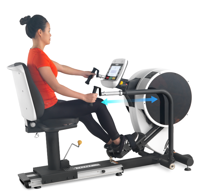 ＜img src="https://bodychargerfitness.com/wp-content/uploads/2021/07/Product-GB7008-Feature-V1-2.png" alt="Recumbent stepper pro independent movement, commercial use rehabilitation, cardiac rehab, senior exercise, physical therapy fitness equipment."＞