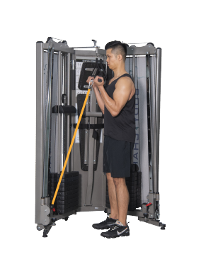 ＜img src="https://bodychargerfitness.com/wp-content/uploads/2021/09/Product-GH1011-Features-V13-2.png" alt=“box gym, Standing Arm Curl, small size home box gym, folding home box gym, multi gym foldable, multifunction home box gym, all in one home gym." ＞