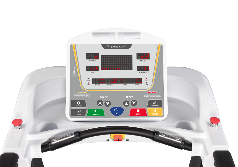 ＜img src="https://bodychargerfitness.com/wp-content/uploads/2021/07/Product-GB6800-Feature-V1-1.jpg" alt="Rehabilitation treadmill console display, commercial use physio treadmill, for rehabilitation, cardiac rehab, senior exercise, physical therapy fitness equipment."＞